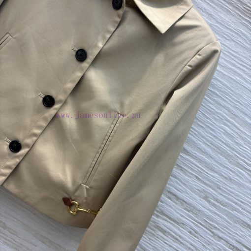 CW76157 Gucci 25 Spring/Summer Double G-Button Decorative Collar Short Top Paired With Straight epu9p425 - Image 8