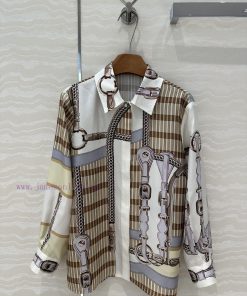 ️ AC76182 H Silk Shirt Coaching Remix Series Pattern Chain ️ Rope Printing Fully Positioned Pat va95whkk