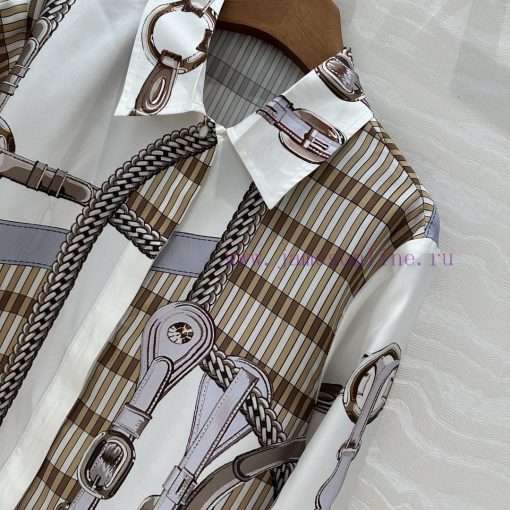️ AC76182 H Silk Shirt Coaching Remix Series Pattern Chain ️ Rope Printing Fully Positioned Pat va95whkk - Image 4
