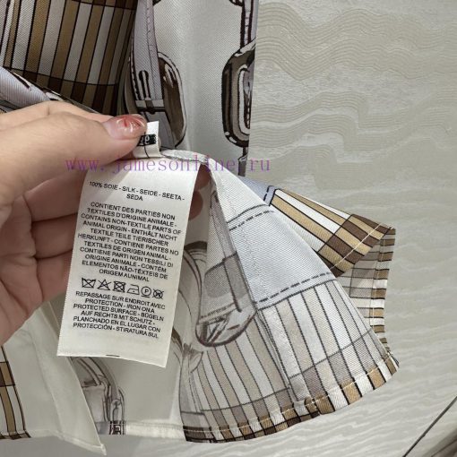 ️ AC76182 H Silk Shirt Coaching Remix Series Pattern Chain ️ Rope Printing Fully Positioned Pat va95whkk - Image 9