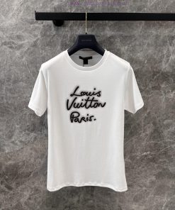 ZT60597 Louis Vuitton 25Ss Early Spring New Neon Logo Printed Round Neck Short Sleeved T-shirt 6a9huo01