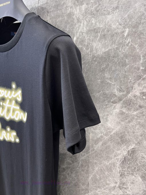 ZT60597 Louis Vuitton 25Ss Early Spring New Neon Logo Printed Round Neck Short Sleeved T-shirt dj7rk8bd - Image 7