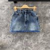 ZB60600 Miumi * 25Ss Early Spring New Intellectual Molecular College Style Denim Half Skirt | Y 2s7o16jw