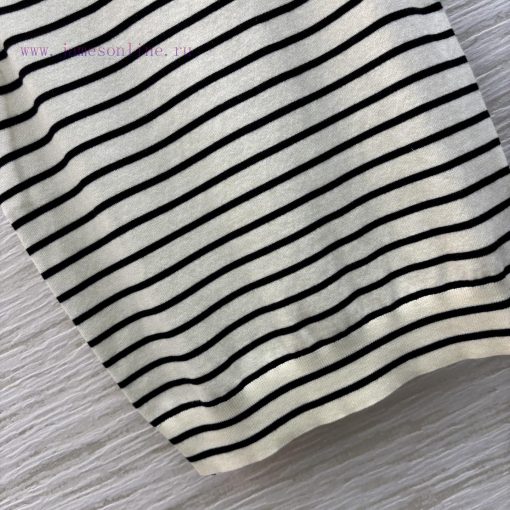 CT76188 Celine 25 Early Spring New Collection Letter Decorative Stripe Knitted Tank Top Thin Ve bi2lzkhh - Image 8