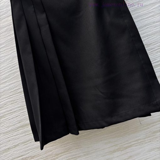 CB76198 Prada 25 Early Spring New Collection Leather Buckle Decoration Workwear Pleated Skirt W sbgwi75d - Image 7