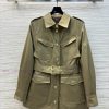 CW76200 Louis Vuitton 25 New Style Cool Khaki Waistband Waist Cinching Workwear Jacket High-end u7ail0mk