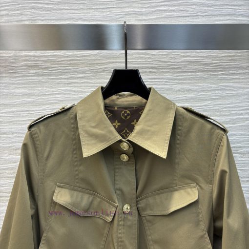 CW76200 Louis Vuitton 25 New Style Cool Khaki Waistband Waist Cinching Workwear Jacket High-end u7ail0mk - Image 3