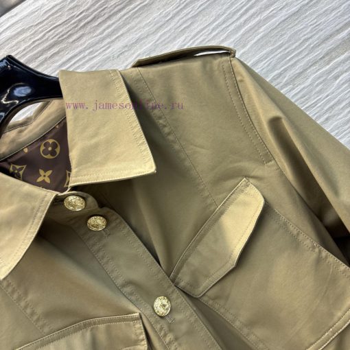 CW76200 Louis Vuitton 25 New Style Cool Khaki Waistband Waist Cinching Workwear Jacket High-end u7ail0mk - Image 5