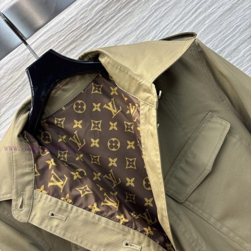 CW76200 Louis Vuitton 25 New Style Cool Khaki Waistband Waist Cinching Workwear Jacket High-end u7ail0mk - Image 6
