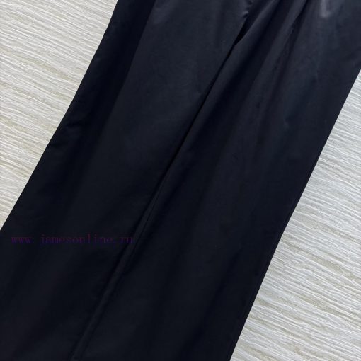CK76202 Miu 25 Spring/Summer Flower Bud Elastic Waist Straight Leg Pants Are A Casual And Comfo ph9ongkr - Image 5