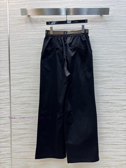 CK76202 Miu 25 Spring/Summer Flower Bud Elastic Waist Straight Leg Pants Are A Casual And Comfo ph9ongkr - Image 9