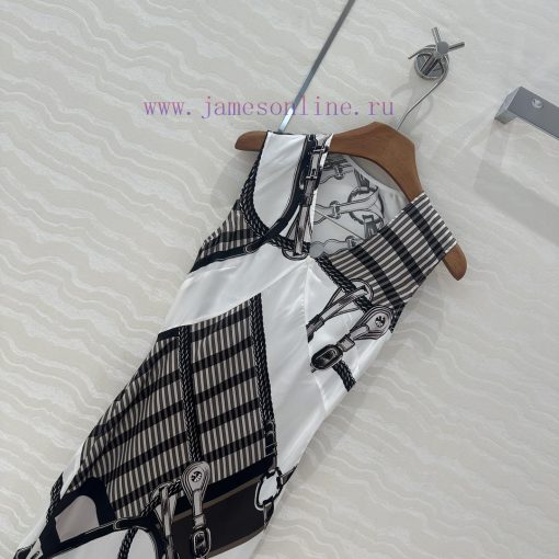 AL76213 H 25 Spring/Summer New Product V-neck Tank Top Split Dress Coaching Remix Pattern Posit q28bd8hh - Image 3