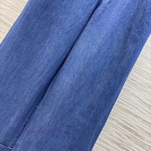 CK76225 Valentino 25 New Style Casual Pairing Recommendation Micro Flared Denim Wide Leg Pants wri8uk28 - Image 8