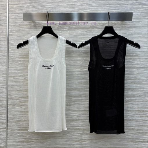 CT76231 Dior 25 Spring/Summer Summer Sports Knitted Tank Top Sweet Cool Girl Thin Breathable An w3npl7pu