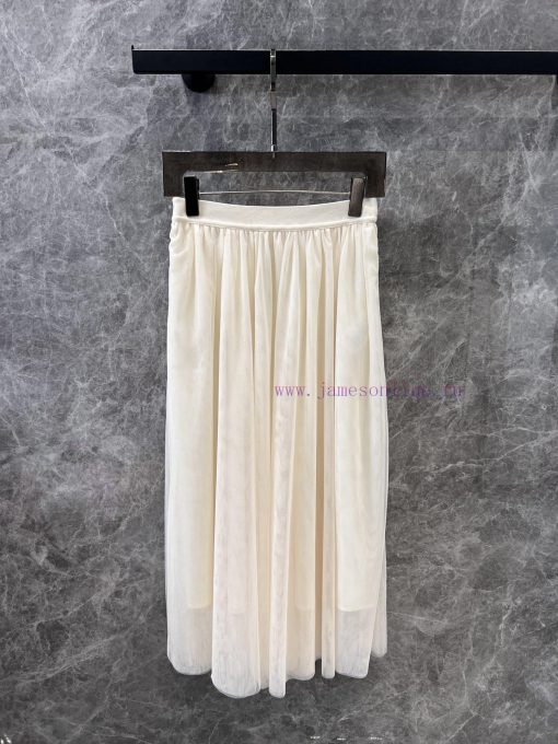 ZB60611 Dior 25Ss Early Spring New High Waist Double Layer Long Mesh Half Skirt | Produced Doub k6fcwpzm - Image 2