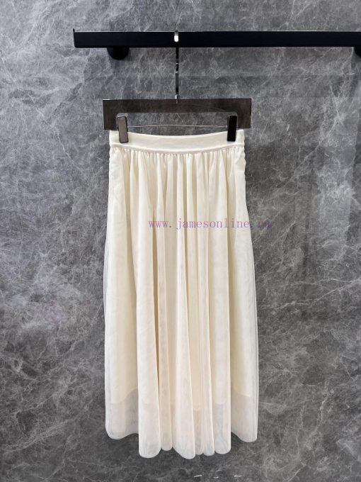 ZB60611 Dior 25Ss Early Spring New High Waist Double Layer Long Mesh Half Skirt | Produced Doub k6fcwpzm - Image 3