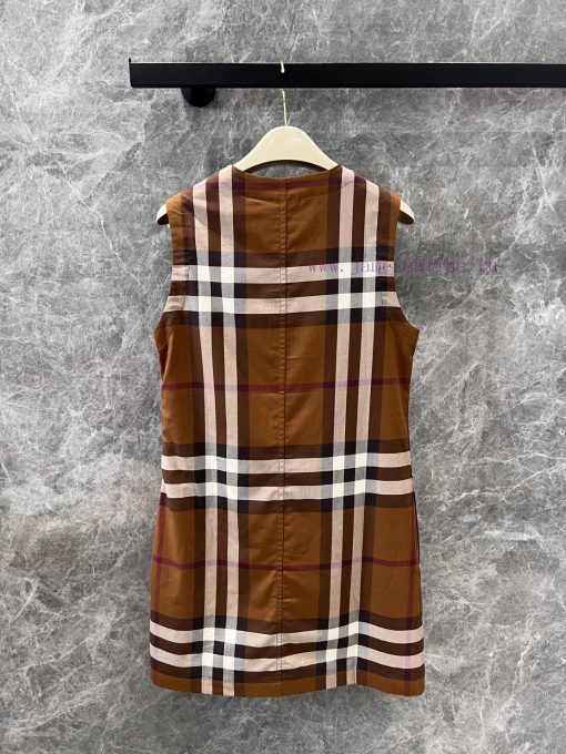 ZL60612 Burberry 25Ss Spring/Summer New Product Vintage Plaid Sleeveless Cotton Dress | Yb Deve r1plzr3p - Image 3