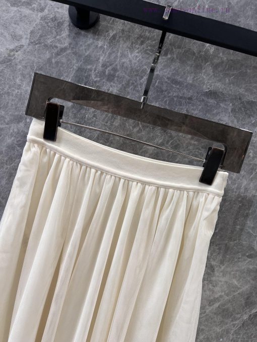 ZB60611 Dior 25Ss Early Spring New High Waist Double Layer Long Mesh Half Skirt | Produced Doub k6fcwpzm - Image 5