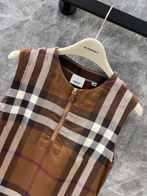 ZL60612 Burberry 25Ss Spring/Summer New Product Vintage Plaid Sleeveless Cotton Dress | Yb Deve r1plzr3p - Image 4