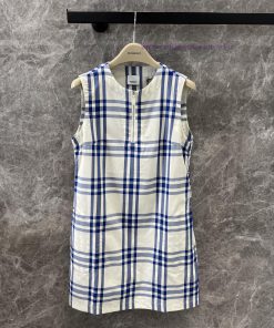 ZL60612 Burberry 25Ss Spring/Summer New Product Vintage Plaid Sleeveless Cotton Dress | Yb Deve xjfz5ynz