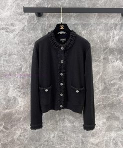 ZW60615 Chanel 25Ss Early Spring New Single Breasted Lace Knitted Cardigan | Produced Round Nec y7x2dpnx