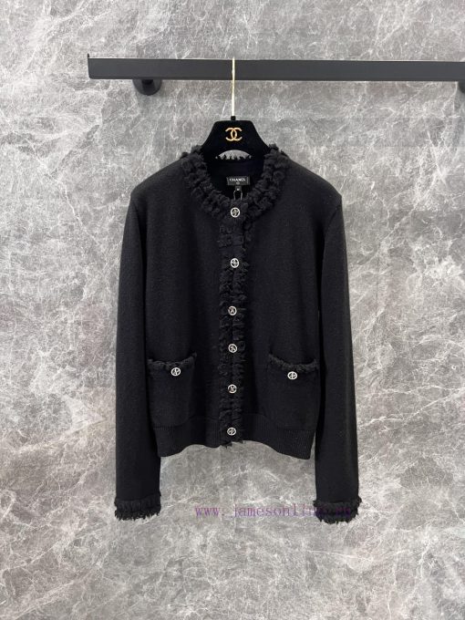 ZW60615 Chanel 25Ss Early Spring New Single Breasted Lace Knitted Cardigan | Produced Round Nec y7x2dpnx - Image 2