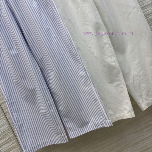 CK76269 AW Home 25 Spring/Summer Logo Ribbon Waist Splicing Wide Leg Pants With Alphabet Logo H uiac7ctj - Image 8