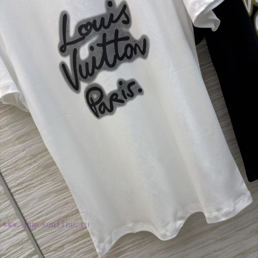 CT76273 Louis Vuitton 25 Spring/Summer New Collection Fluorescent Logo Letter Pattern Short Sle heu2ryu0 - Image 8