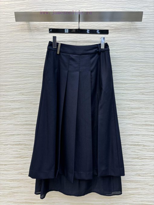 CB70992 Niche 24 Autumn Outfit With A Fake Two-piece Design Featuring Pleated Long Half Skirt W bs85mhf1
