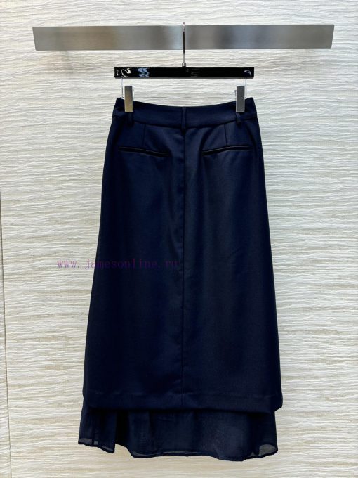 CB70992 Niche 24 Autumn Outfit With A Fake Two-piece Design Featuring Pleated Long Half Skirt W bs85mhf1 - Image 8