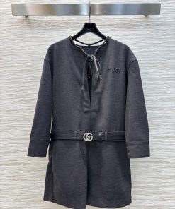 CK76277 Gucci 25 Spring/Summer Round Neck V-neck Jumpsuit Can Be Cool And Stylish Walking With htpxffdr