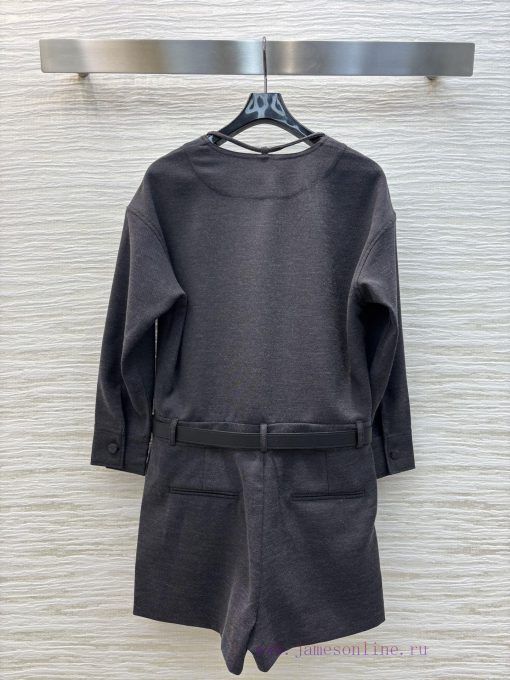 CK76277 Gucci 25 Spring/Summer Round Neck V-neck Jumpsuit Can Be Cool And Stylish Walking With htpxffdr - Image 9