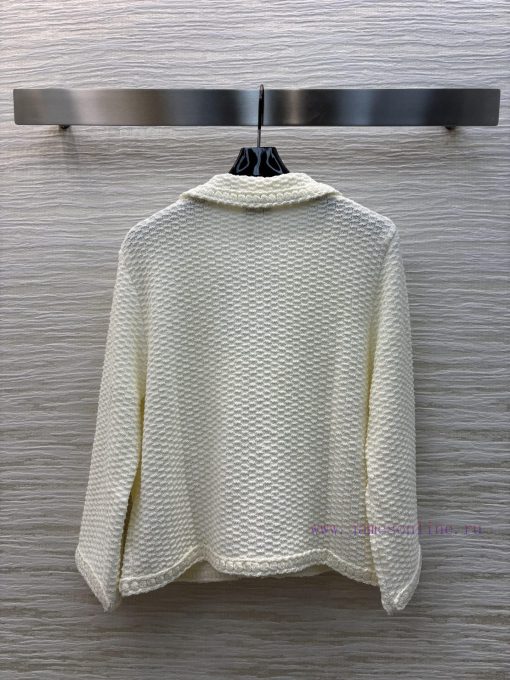 CW76281 Chanel 25 Early Spring New Collection Handtied Knitted Cardigan Coat With Collar Comfor bphwg3sj - Image 9
