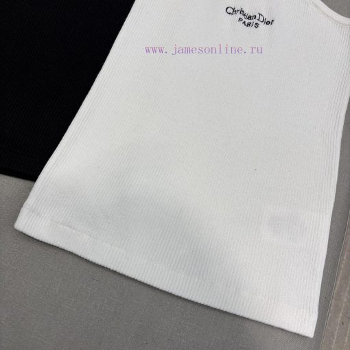CT76282 Dior 25 Spring/Summer Collection A Stylish And Comfortable Knit Vest With Beveled Logo bbtvek1u - Image 7