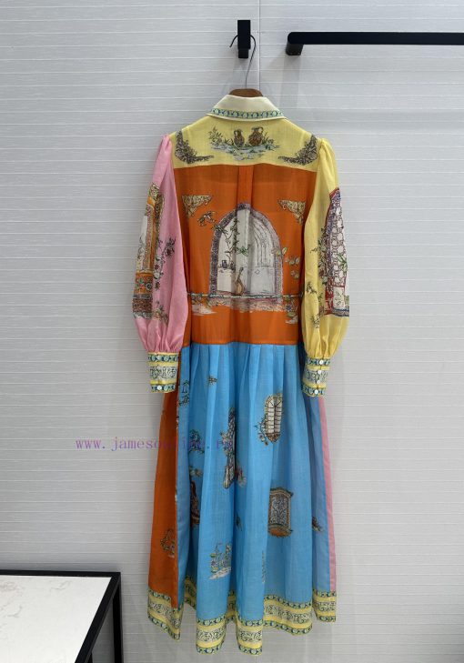 Strongly Recommend BL76288 Alemai * 25 Spring/Summer New Product Garden Puzzle Printed Ramie Te 97xac3oh - Image 9
