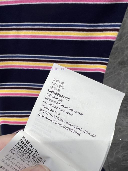 ZL60622 Prada 25Ss Spring/Summer New Color Striped Short Sleeve Knitted Dress | YB Developed Sl 6ytg0916 - Image 10