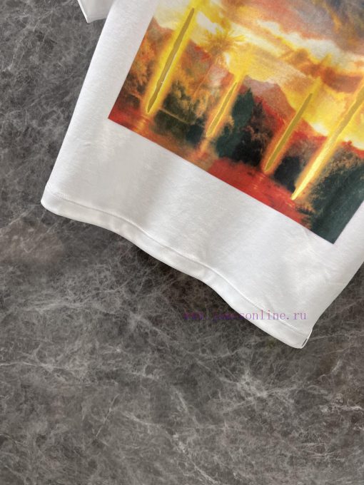 ZT60627 Louis Vuitton 25Ss Spring/Summer New Short Printed Chain T-shirt | Produced Short T-shi g2sodge0 - Image 9