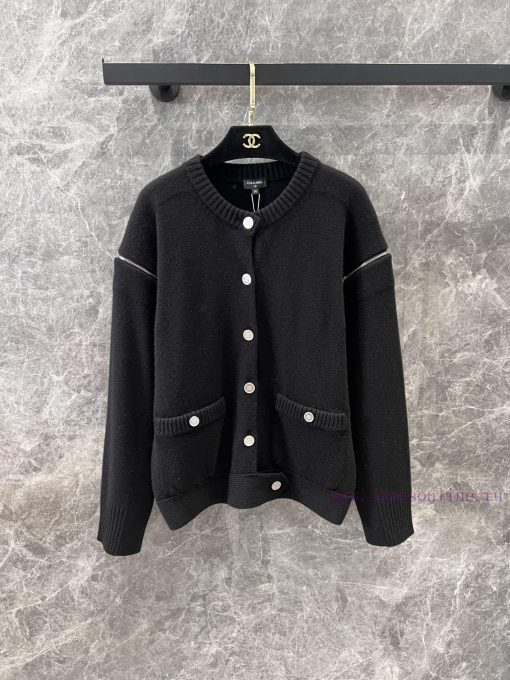 ZK60628 Chanel 25p Early Spring New Collection Wang Yibo Men's God Same Style Cashmere Cardigan nr5wbiz7 - Image 2