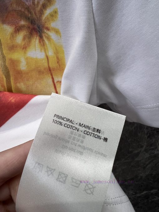ZT60627 Louis Vuitton 25Ss Spring/Summer New Short Printed Chain T-shirt | Produced Short T-shi g2sodge0 - Image 10