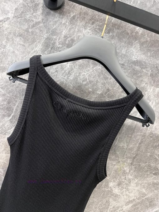 ZT60638 Dior 25Ss Early Spring New CD Bee Embroidery Casual Tank Top | Made Rocket Design Sense ky3aaope - Image 5