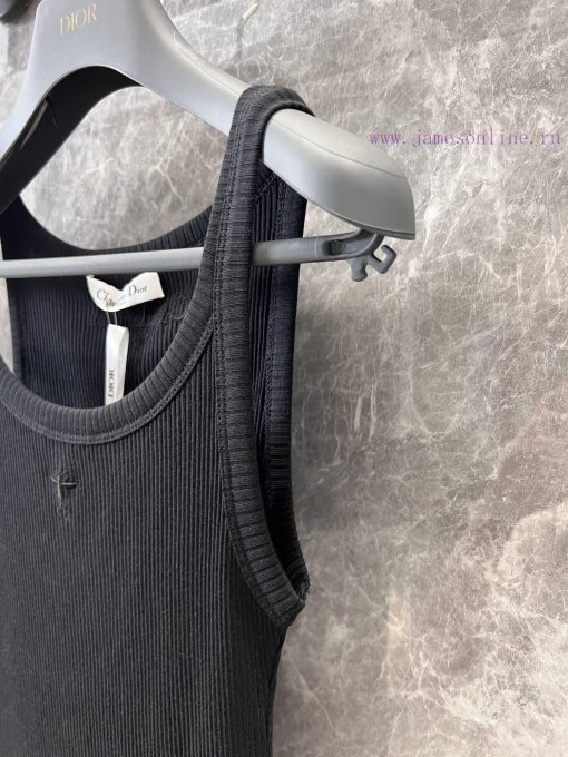 ZT60638 Dior 25Ss Early Spring New CD Bee Embroidery Casual Tank Top | Made Rocket Design Sense ky3aaope - Image 7