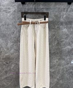 ZK59957 Louis Vuitton 25Ss Early Spring New Heavy Industry Jacquard Belt Jeans | Made Absolutel ln8hyqnu