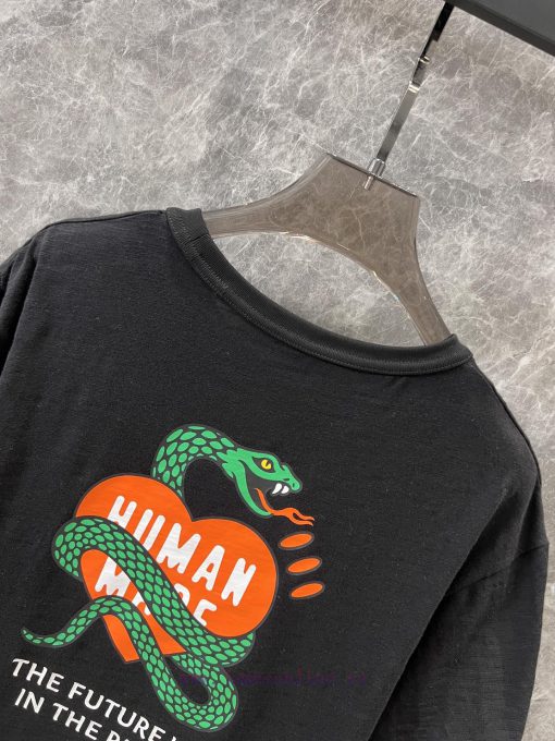 ZT60662 HUBAN M * DE 25Ss Spring/Summer New Bamboo Cotton Snake Year Commemorative Short Sleeve 0j3qtlmv - Image 5