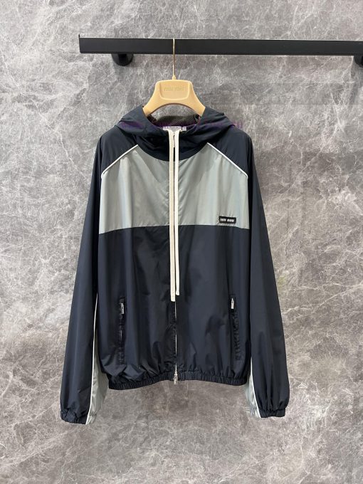 ZW60670 Miumi * 25Ss Early Spring New College Style Nylon Jacket 丨 Developed By Yb Seeking Chil lz660wp6 - Image 2