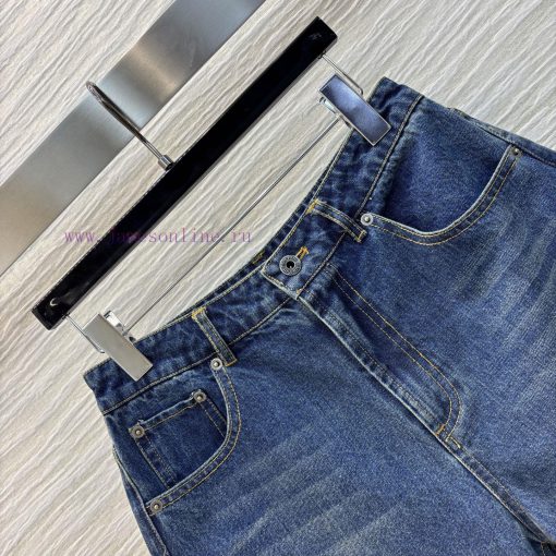 CK76326 Miu Miu 25 Spring/Summer New Collection Denim Five Quarter Pants Summer Must-have Hot P bzzmpigp - Image 6