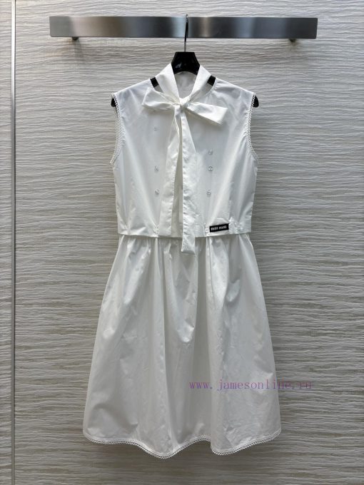 CL76328 Miu Miu 25 Spring/Summer Removable Strap Tank Top Dress For Sweet Aging Reduction Logo 2y6t0unl - Image 2