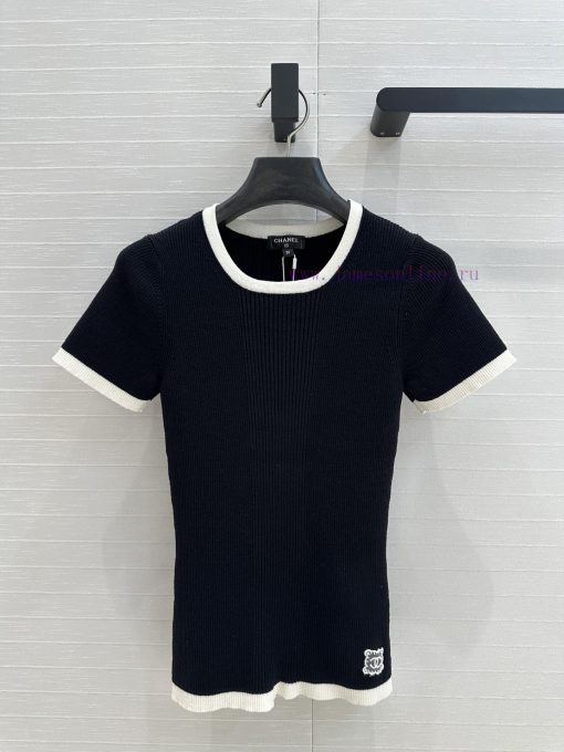 ️ High End BT76339 Cha * 25s Early Spring New Product Color Edge Slim Knitted Top Swiss Machine wz3lnnpa