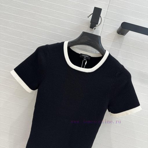 ️ High End BT76339 Cha * 25s Early Spring New Product Color Edge Slim Knitted Top Swiss Machine wz3lnnpa - Image 3