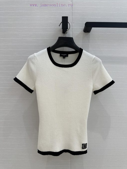 ️ High End BT76339 Cha * 25s Early Spring New Product Color Edge Slim Knitted Top Swiss Machine wj28ddwq - Image 2