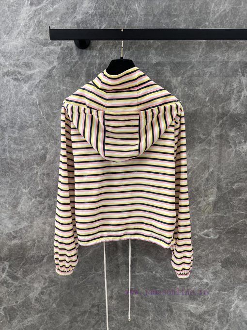 ZT60682 Chanel 25Ss Spring/Summer New Micro Stripe Hoodie+Shorts Set | Produced With Four Color rs71jp4x - Image 5